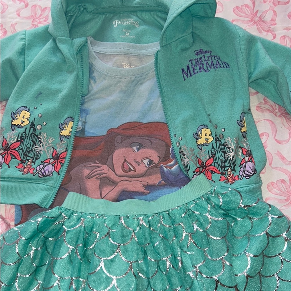 Disney Princess Ariel Teal Outfit